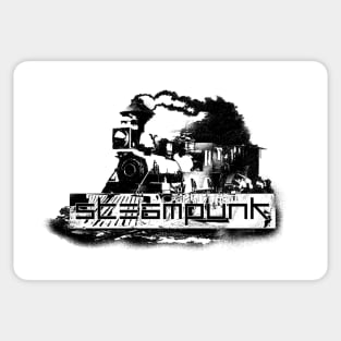 Steampunk - Steam Locomotive Sticker